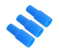 3 Pièces Embout Fileté de Rechange, Plastique Bleu | Adaptateur Standard Allemand, Remplacement Rapide, Stabilité Renforcée, pour Manches et Têtes de Balai