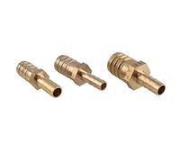 3 pièces en laiton 2 voies réduisant le tuyau droit barbelé raccord réducteur connecteur adaptateur for Air carburant gaz eau(16mm 25mm Barb)