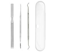 3 Pièces En Outils À Ongles En Acier Inoxydable, Étoiles De Bricolage À Ongles, Outils De Polissage Des Ongles, Fournitures De Soins Des Ongles.