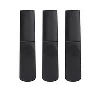 3 Pièces en Plastique Saxophone Alto Embout Anches 2.5 Pièces Rep Reed Accessoire Noir utilisation: Chacun Vous Comprend un Ample 3 en et