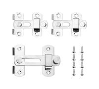 3 Pièces En Vis En Acier Inoxydable, Vis, Verrous De Porte Durables, Accessoires De Meubles, Adaptés Aux Portes, Aux Fenêtres Et Aux Placards.