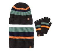 3 pièces enfants bonnet d'hiver gants écharpe ensembles tricoté tout-petit bonnet écran tactile mitaines tour de cou pour filles 5 14 femmes bonnet laine, AG, taille unique