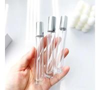 3 Pièces Ensemble 3-10ml Haute Qualité Parfum Vaporisateur Bouteille Vide Verre Parfum Atomiseur Voyage Cosmétique Bouteille Échantillon Flacons Rechargeable Mini.10ml Tall Round.3pcs Set