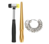3 pièces/Ensemble Anneau mandrin Sizer Doigt bâton de Mesure poignée marteaux Outil de Bijoux