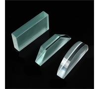3 Pièces Ensemble De Briques Prisme En Verre Optique Rectangle Lentille Trapézoïdale Semi-circulaire Démonstrateur Réfraction Équipement D'enseignement Laboratoire Physique D'optique