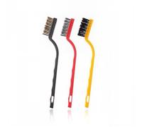 3 Pièces Ensemble de Brosse Métallique en Acier Inoxydable, Brosse Métallique, Mini Brosses Métalliques, Set de Brosses Métalliques, pour Nettoyer les Scories de Soudage et la Rouille Ensemble