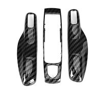 3 pièces/Ensemble en Fibre de Carbone clé de Voiture Garniture Couverture clé à Distance Garniture Bande pour Cayman/Macan/