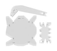 3 pièces/ensemble Jauges angulaires, outil d'affûtage de foret d'angle en acier de 118 degrés+ jauge d'inspection + jauge de mesure d'angle avec sac en PU pour affûteur de forets, scie à table