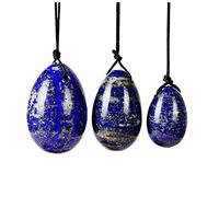 3 Pièces/ensemble Naturel Lapis Lapis Yoni Oeuf Kegel Exercice Oeuf De Jade Naturel