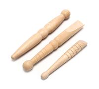 3 Pièces/Ensemble Original En Bois Pied Corps Massage Bâton Soulager La Douleur Musculaire Outil De Détente Acupuncture Pied Réflexologie Masseur