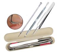 3 Pièces/Ensemble Points Noirs Dissolvant Comédon Acné Bâton Bouton Extracteur Soins De La Peau Du Visage Outils Pour Visages Points Noirs Pince À Épiler Beauté