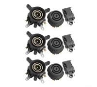 3 pièces Ensemble thermostat de bouilloire Noir Interrupteur de base pour carafe électrique Sonde de température Remplacement Robuste Durable Montage facile Accessoires ménagers Connexion sûre Kit de