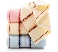 3 Pièces Ensembles De Serviettes,Serviette De Bain Bale Ensemble Cadeau 100% Coton,35 X 75 Cm,Serviettes À Main