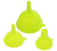 3 Pièces Entonnoir Cuisine en Silicone Vert, Lot de Trois Tailles