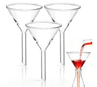 3 Pièces Entonnoir de Filtration Scientifique en Verre Triangle 60