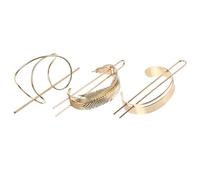 3 Pièces Épingle à Cheveux Chignon en Alliage | Accessoire Coiffure pour Fiançailles et Fêtes, Forme Créative, Style Délicat, pour Dames et Familles