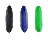 3 pièces éponge africaine en filet authentique avec poignées, éponge africaine exfoliante, gommage corporel exfoliant, accessoires de bain, éponges de douche Noir Bleu Vert