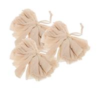 3 Pièces Éponge de Bain Loofah en Sisal, Paquet Maille Moussant | Pe, Rinçage Rapide et Mousse, pour Gel et Shampooing, Usage Homme Femme