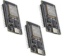 3 Pièces ESP Mini Cartes de développement,ESP-32S ESP-32-WROOM-32D Module WiFi Bluetooth Type-C Interfaces Chip CH340 Double coeur CPU Compatible avec Arduino