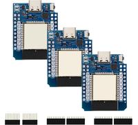 3 pièces ESP Module WiFi,Type-C sans Fil WiFi + Bluetooth Dual Core CPU Carte de développement Internet Compatible avec Arduino