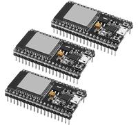 3 Pieces ESP NodeMCU-32S Lua WiFi Modules,ESP-32-WROOM-32D ESP Development Boards 38PIN,Micro USB,2.4GHz,WiFi + Bluetooth Compatible with Arduino