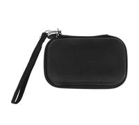 3 Pièces Étui de Glucomètre Rigide Noir en EVA, Rangement Organisé | Velours Intérieur, Poche Filet et Boucle Élastique, Transport Sûr pour Systèmes de Mesure et Écouvillons
