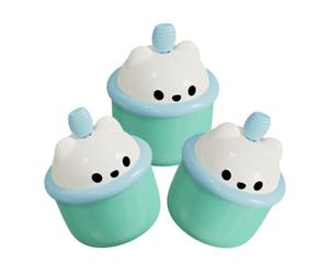 3 Pièces Fabricant de Mousse Nettoyante Visage Vert Abs, Format | Tasse Simple, Tirage Haut et Bas, Facile à Nettoyer, Économie de Produit