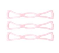 3 pièces Figure 8 Bande élastique de résistance épaule Ouverte civière Bras Dos Exercice Bandes élastiques Rose