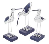 3 Pièces Figurines De Mouette Décoration De Jardin Artisanat De Décoration De La Maison Accessoires Photo Décoration Artisanat Statues en Bois Bord De Mer Bambou Ancien Réplique