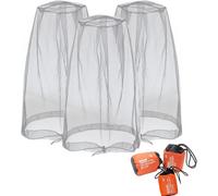 3 Pièces Filet De Tête De Moustique,Head Net,Anti-Moustique Chapeau Masque,Respirant Chapeau Anti Moustique,Moustiquaire Pour Visage,Pour Camping Jungle Randonnée L'escalade Équipement Pêche