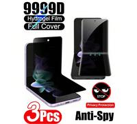 3 pièces Film de protection d'écran mobile anti-espionnage, anti-explosion et anti-rayures. Film de protection de la vie privée compatible avec Samsung Galaxy Z Flip 3/4/5/6/7. Film souple, non en ver