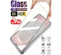 3 pièces Film de verre trempé HD compatible avec Samsung Galaxy S25 S24 Ultra A17 A16 A06 A56 / Compatible avec Xiaomi 14T 13T 12T Poco M7 C75 / Redmi Note 14 13 15 Pro 4g 5g, dureté 9H, film protecte