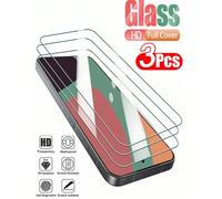 3 pièces Film de verre trempé transparent HD compatible avec Samsung Galaxy S25 Ultra S24 S23 A56 A17 A26 A36 A55 / Compatible avec Xiaomi 14T 13T 11Lite Poco M7 C65 / Redmi 15 15C 14C 4G 5G 9H Dureté
