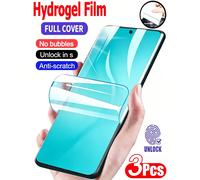 3 pièces Film hydrogel HD couverture complète anti-rayures compatible avec Samsung Galaxy S26 S25 S24 Ultra A57 A56 Z Flip 3/4/5/6/7/8/Compatible avec Xiaomi 17T 15T 14T Pro Poco X7 X8 X6 15C 15 14C N