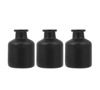 3 Pièces Flacon D’aromathérapie en Verre Noir Mat 50ml pour Parfum | Style Créatif et Élégant, Usage Maison ou Contemplation, pour Ajouter une Fragrance Discrète