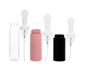 3 Pièces Flacon Moussant PET Transparent Brosse pour Savonn | Portable, Large Embouchure, Étanche, Usage Multiple, pour Nettoyage Visage, Voyage, Recharge Facile Couleur Aléatoire