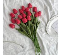 3 pièces Fleurs de tulipe artificielles, décoration d'intérieur, convient pour mariage, chambre, maison, hôtel, fête, événement, cadeau d'anniversaire, salon, chambre à coucher, décoration intérieure 