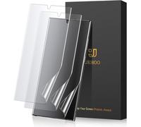 3 Pieces For Samsung Galaxy S21 Ultra Matte Protective Film, Matte Anti-Glare And Anti-Fingerprint Full Coverage Flexible Tpu Film, Fingerprint Id Compatible, Bubble-Free