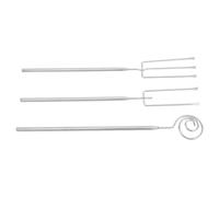 3 Pièces Fourchette à Fondue au Chocolat, Lot Élégant | Trempage Précis, Finition Polie, pour Fromage et Guimauve, Usage Maison ou Voyage, Argenté
