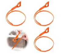 3 Pièces Furet Déboucheur Canalisation 63,5 cm - Spirale Flexible Réutilisable pour Évier, Douche, Baignoire, Cuisine et Salle de Bain