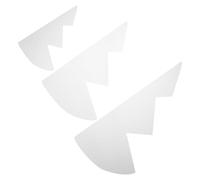 3 Pièces Gabarit Acrylique Sapin de Noël pour Couture et Patchwork | Décorations Festives en Tissu, Découpe Régulière, Adapté aux Débutants, Cours de Couture, Ornements et Loisirs Manuels