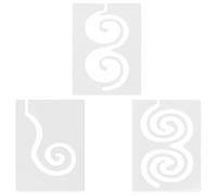 3 Pièces Gabarit de Courtepointe en Acrylique à Spirale | Trous de Positionnement, pour Machines Industrielles et Cours de Couture, Tissu et Vêtements