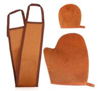 3 Pièces Gant Applicateur Autobronzant, Autobronzant Gants, Gant Autobronzant Corps et Visage, Tanning Mitt Gant Autobronzants pour Autobronzants Gelule, Appliquer, Huile Bronzante, Creme (Marron)
