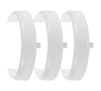3 Pièces Garde D’assiette Anti-débordement Réglable en Plastique | Assiettes Standard, Aide à L’autonomie, Usage Maison et Maisons de Soins, Bords Surélevés