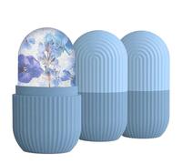 3 Pièces Glacon Visage Rouleau Reutilisable,ice Roller Massage Face,Soins Visage,Dégonflement,Essentiel pour Une Peau Radieuse