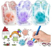 3 Pièces Gomme,Stylo Gel Effaçable Gomme,Gomme Silicone Pour Effacer L'encre Thermique