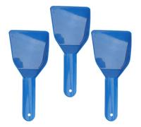 3 Pièces Grattoir Glace Bleu en Plastique, Portable | Outil de Dégivrage et Nettoyage, Usage Domestique, Facile à Manier, Protège Surfaces, Cuisine et Congélateur