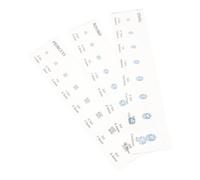 3 Pièces Guide de Comparaison des Tailles de Pierres Précieuses | Formes Rondes, Ovales et Poires, Repères Gravés, Usage en Boutique et Essais Maison