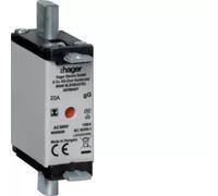 3 pièces Hager Fusible NH000 gG, 500 V, languette de préhension isolée, 20 A LNH0020MK