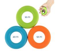 3 Pièces Hand Grip Strengthener,Renfort De Préhension De La Main,Entraîneur De Doigts,Renfort De Doigts Exerciseur,Exerciseur Pour L'avant-Bras Et Les Doigts,Pour L'entraînement Musculaire,L'escalade
